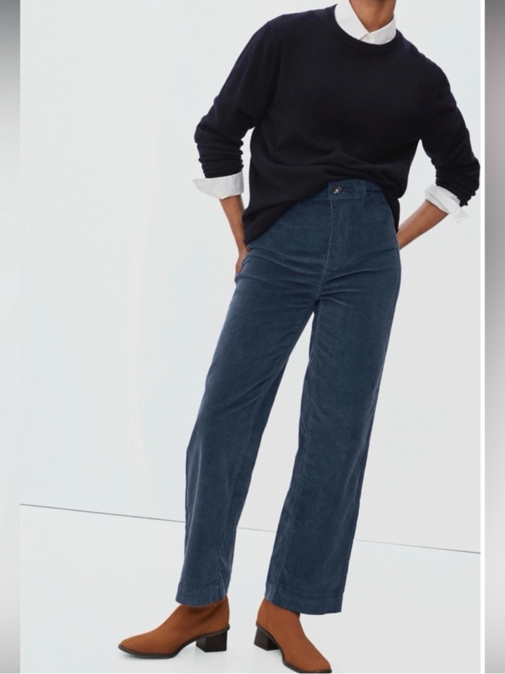 Everlane Wide Leg Corduroy Pants
